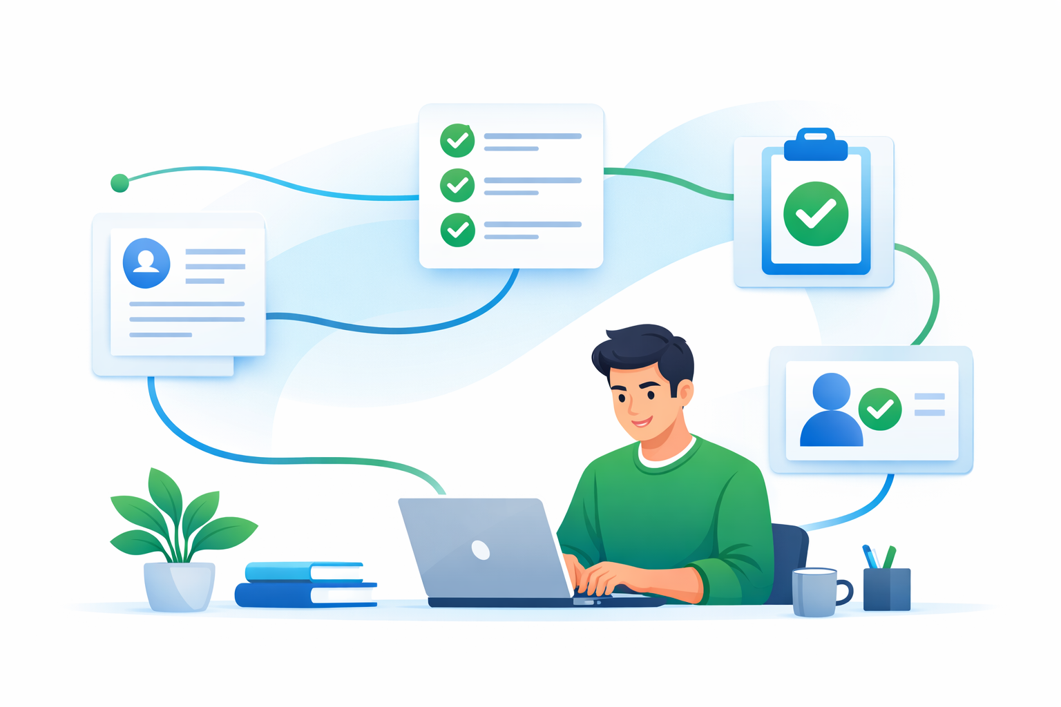 Ilustracja automatyzacji HR